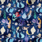 Mermaid Princesses Fabric