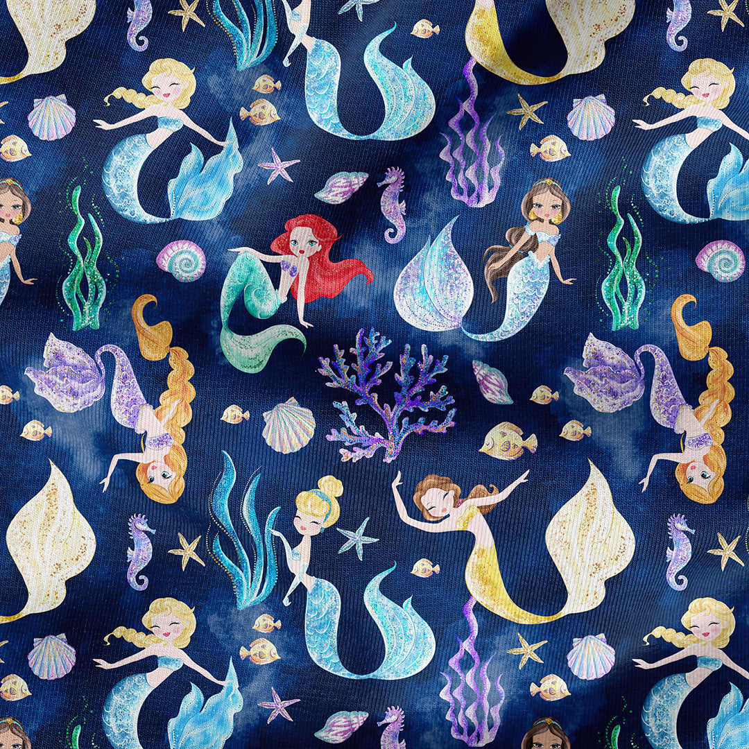 Mermaid Princesses Fabric