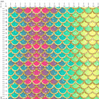 Mermaid Scales Lagoon Fabric