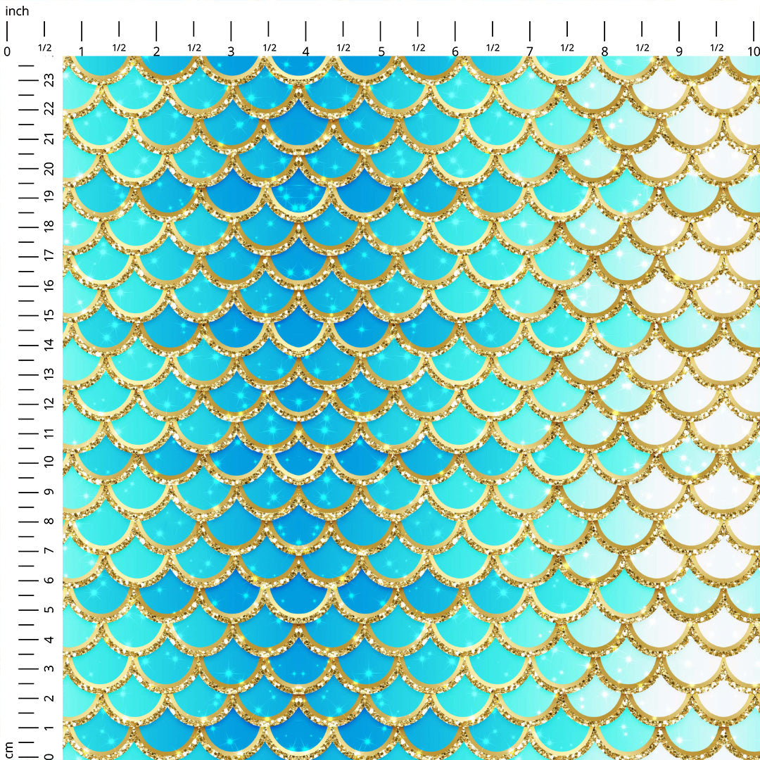Mermaid Scales Ice Fabric
