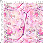 Mermaids Pink Fabric