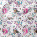 Mermaids White Fabric