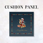 CUSHION Fabric Panel Merry Christmas Bear