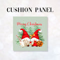CUSHION Fabric Panel Merry Christmas Gnome