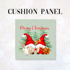 CUSHION Fabric Panel Merry Christmas Gnome