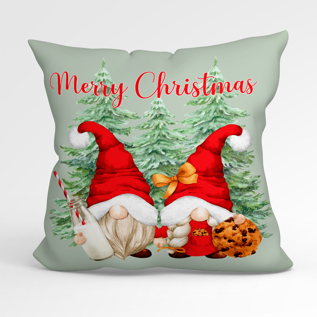 CUSHION Fabric Panel Merry Christmas Gnome