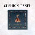 CUSHION Fabric Panel Merry Christmas Reindeer