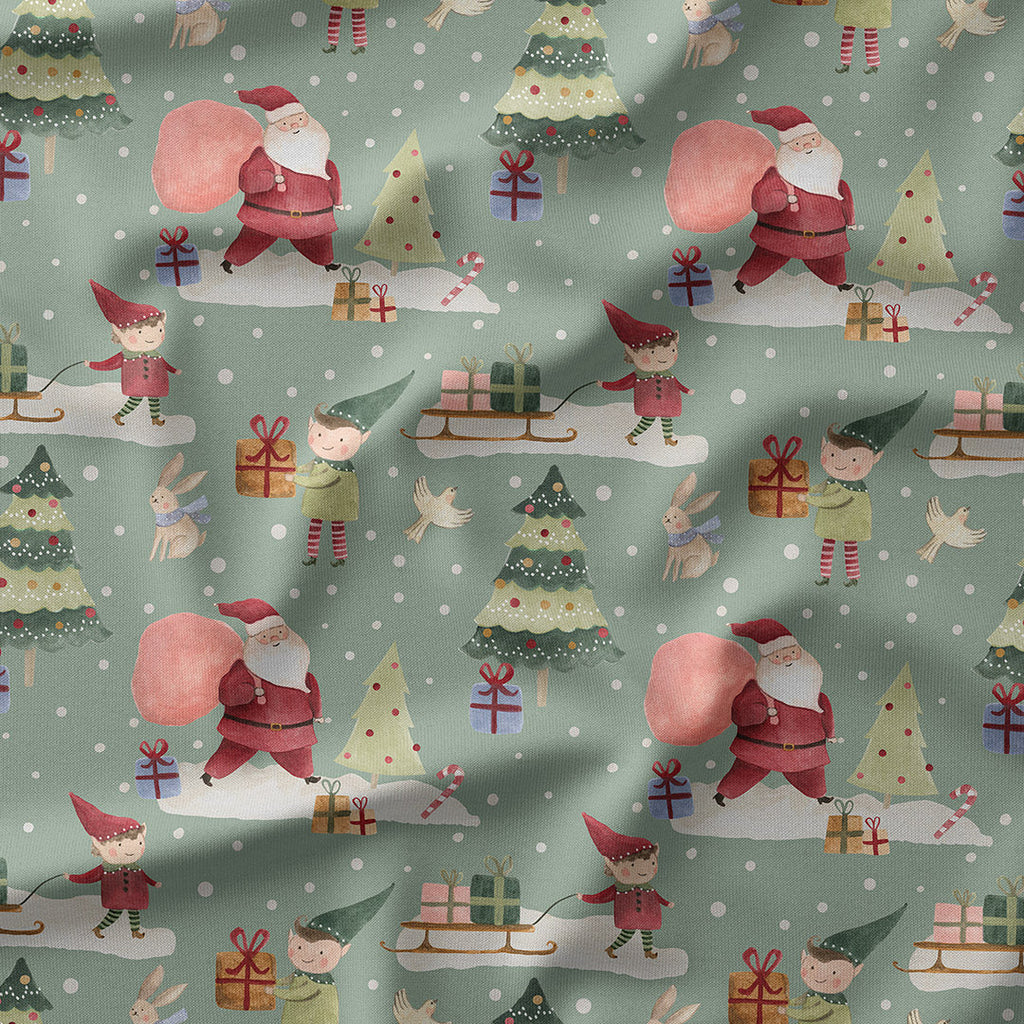 Merry Elves Fabric