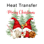 Merry Gnomes Iron on Fabric Heat Transfer DTF-98