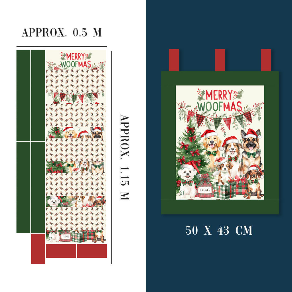 Merry Woofmas Advent Calendar Panel Set