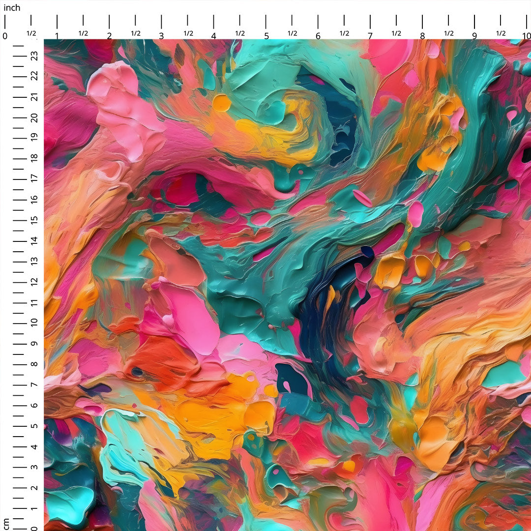 Messy Paint 3 Fabric