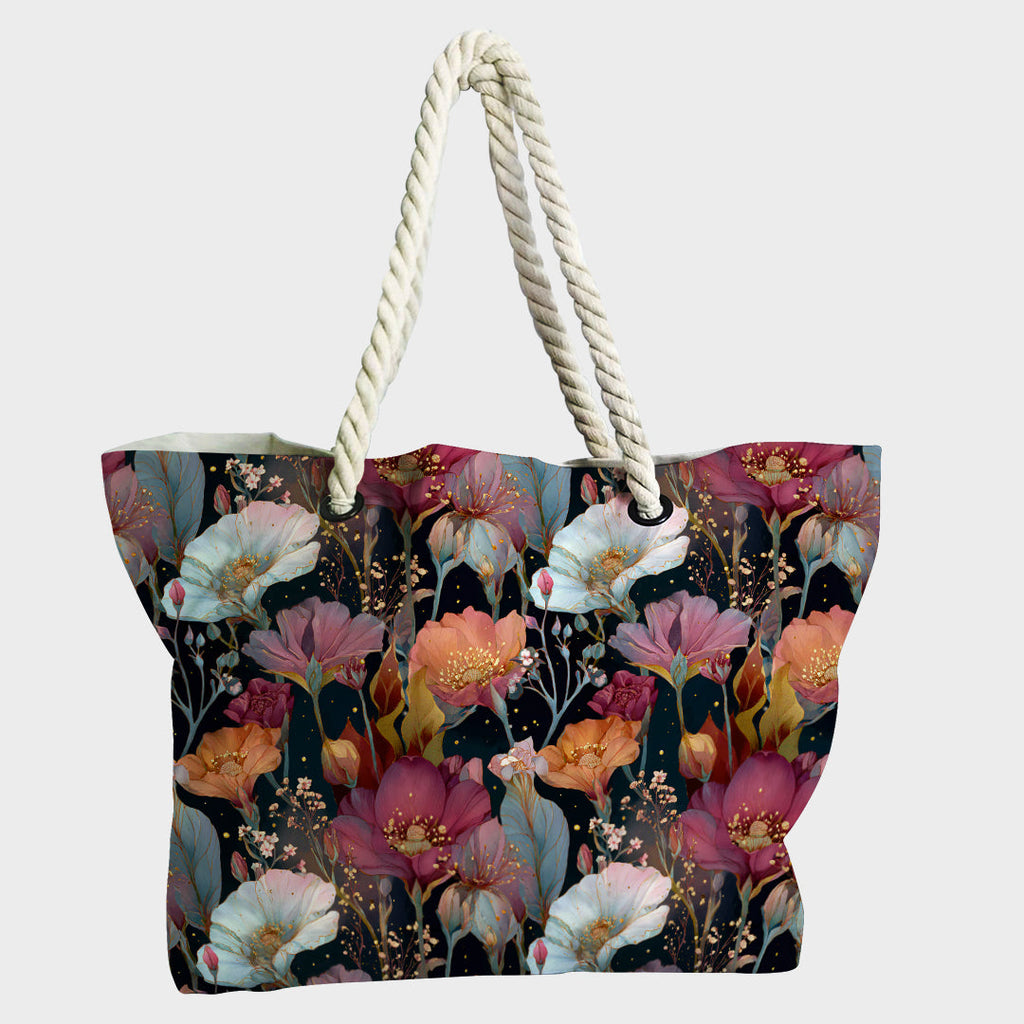 Midnight Anemones Fabric