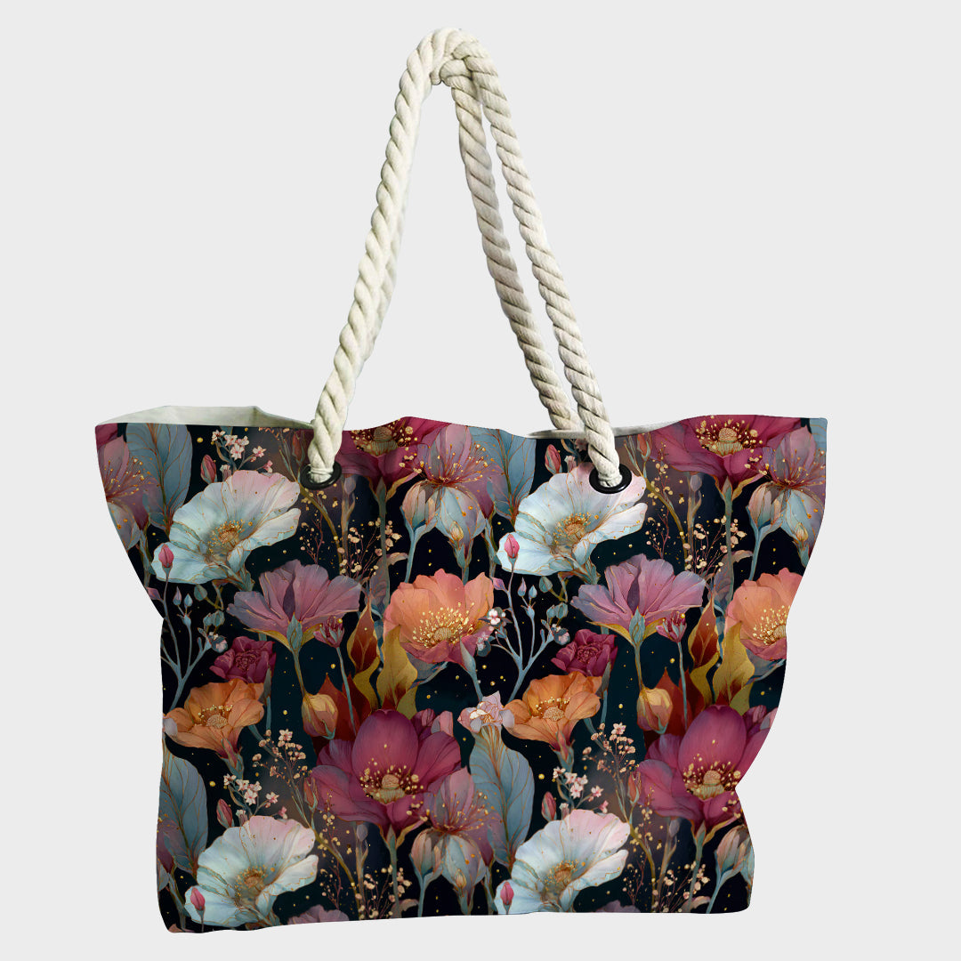Midnight Anemones Fabric