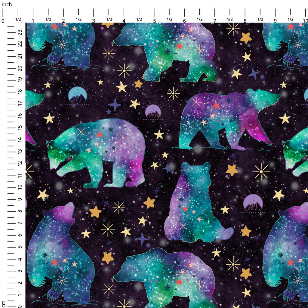 Midnight Bears Fabric