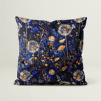 Midnight Dandelions Fabric