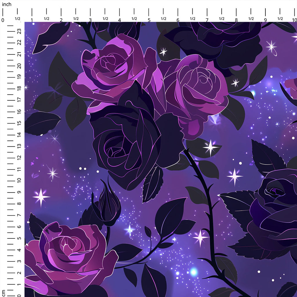 Midnight Roses Fabric
