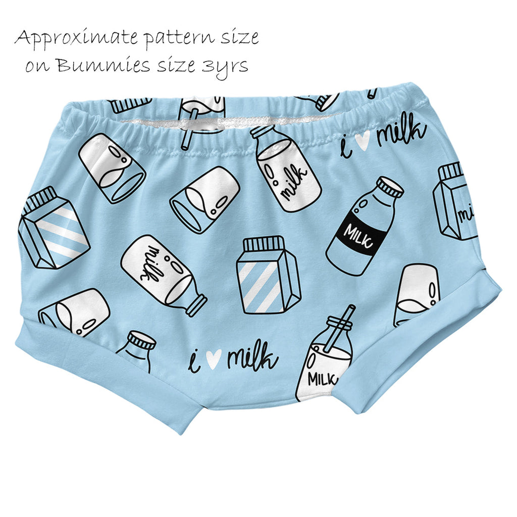 Milk Blue Fabric