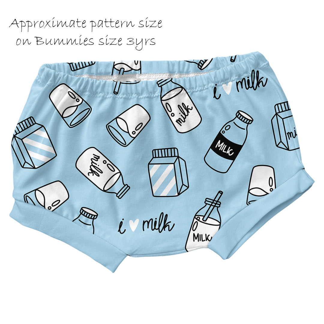 Milk Blue Fabric