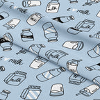 Milk Blue Fabric