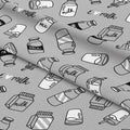 Milk Grey Fabric