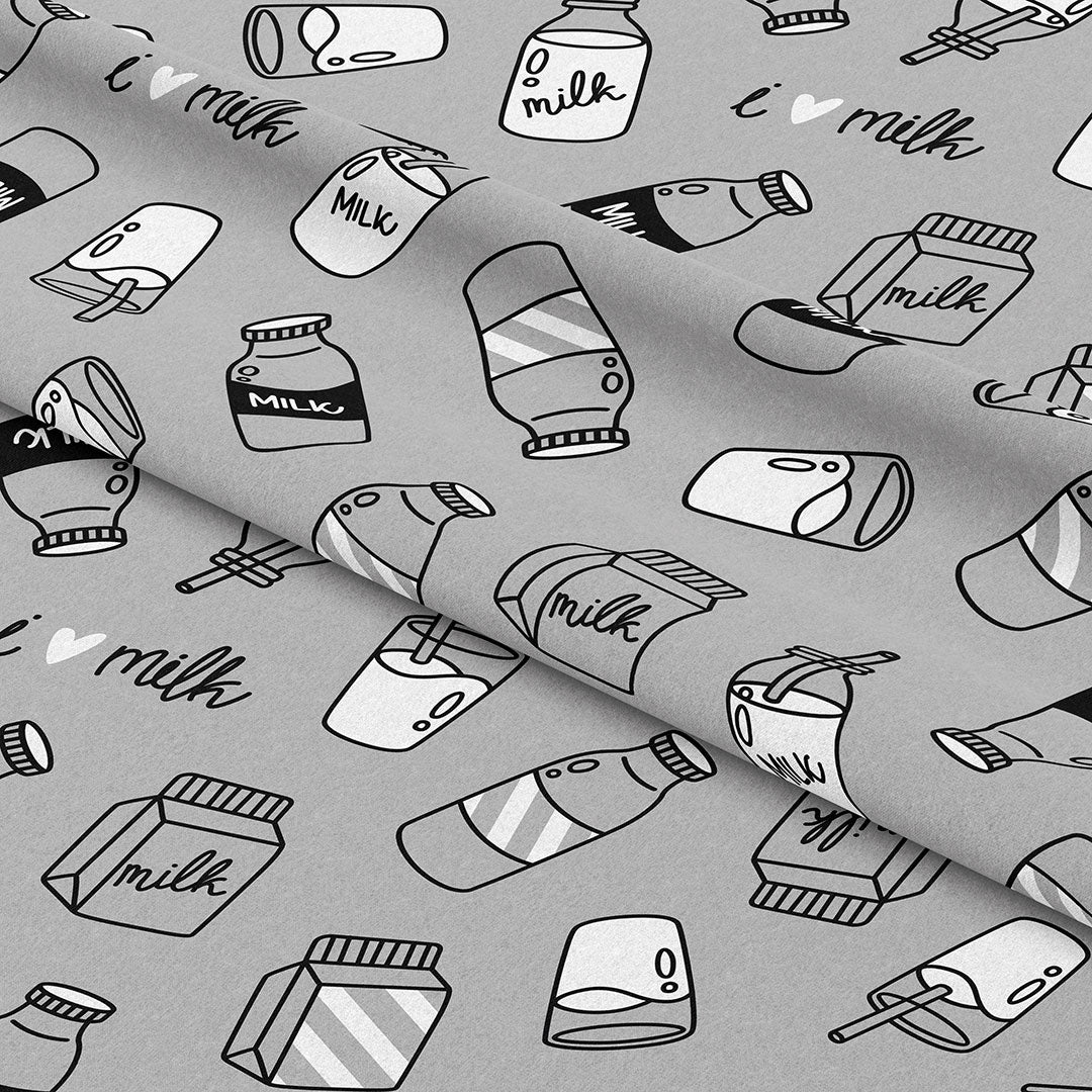 Milk Grey Fabric