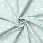 Personalised Mint Cloud Fabric