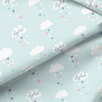 Personalised Mint Cloud Fabric