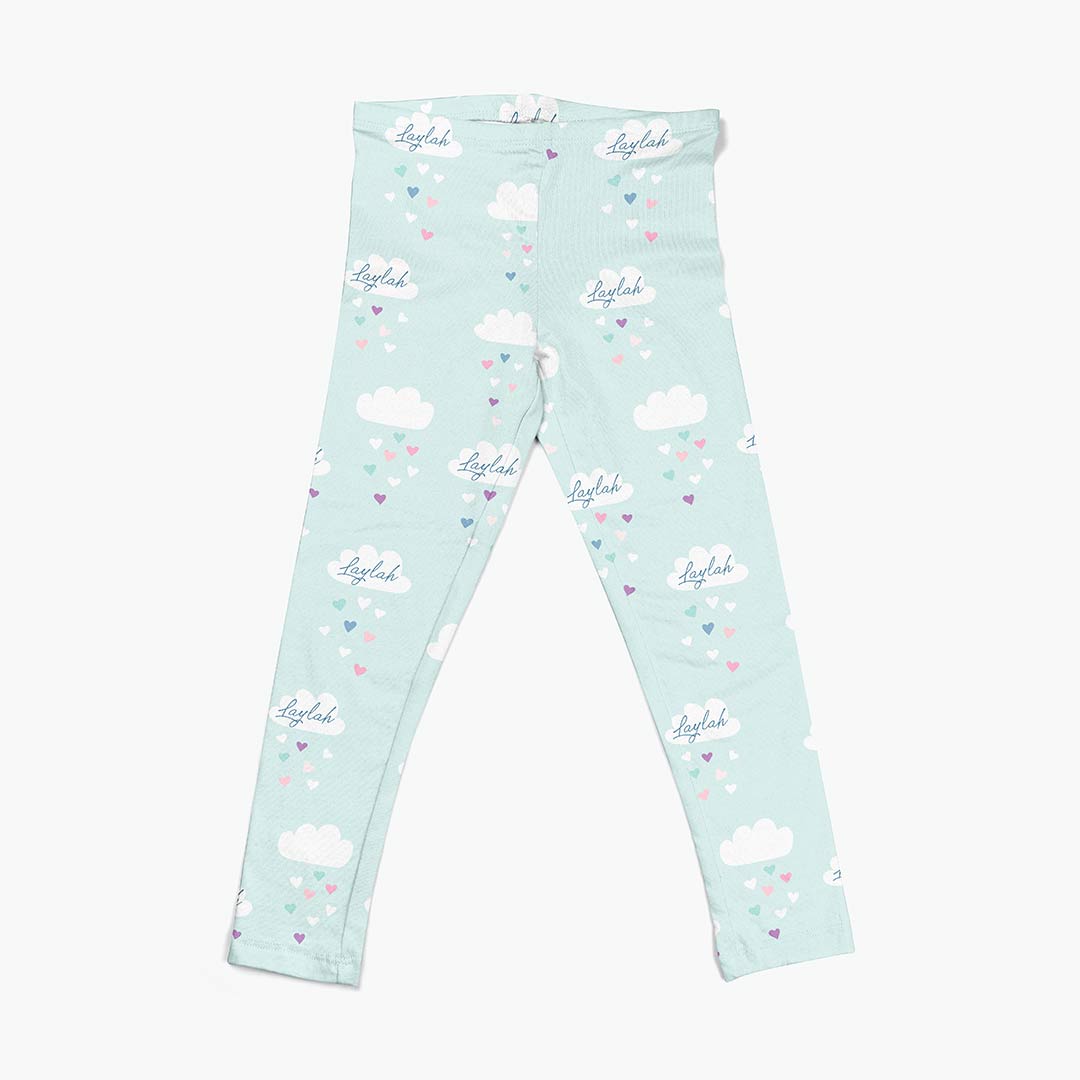 Personalised Mint Cloud Fabric