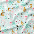 Mint Flamingos Fabric