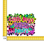 Miss Sassy Iron on Fabric Heat Transfer DTF-233