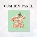 CUSHION Fabric Panel Mistletoe Bunnie