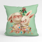 CUSHION Fabric Panel Mistletoe Bunnie