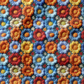 Molly Crochet Flowers Fabric