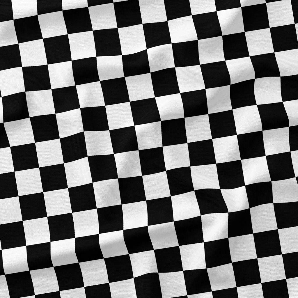 Black and White Checquered Fabric 1462