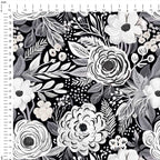 Mono Floral Fabric