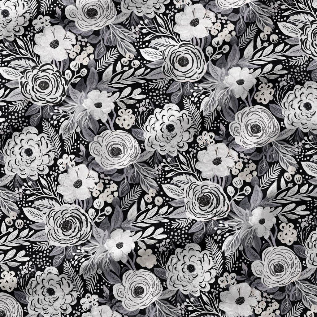 Mono Floral Fabric