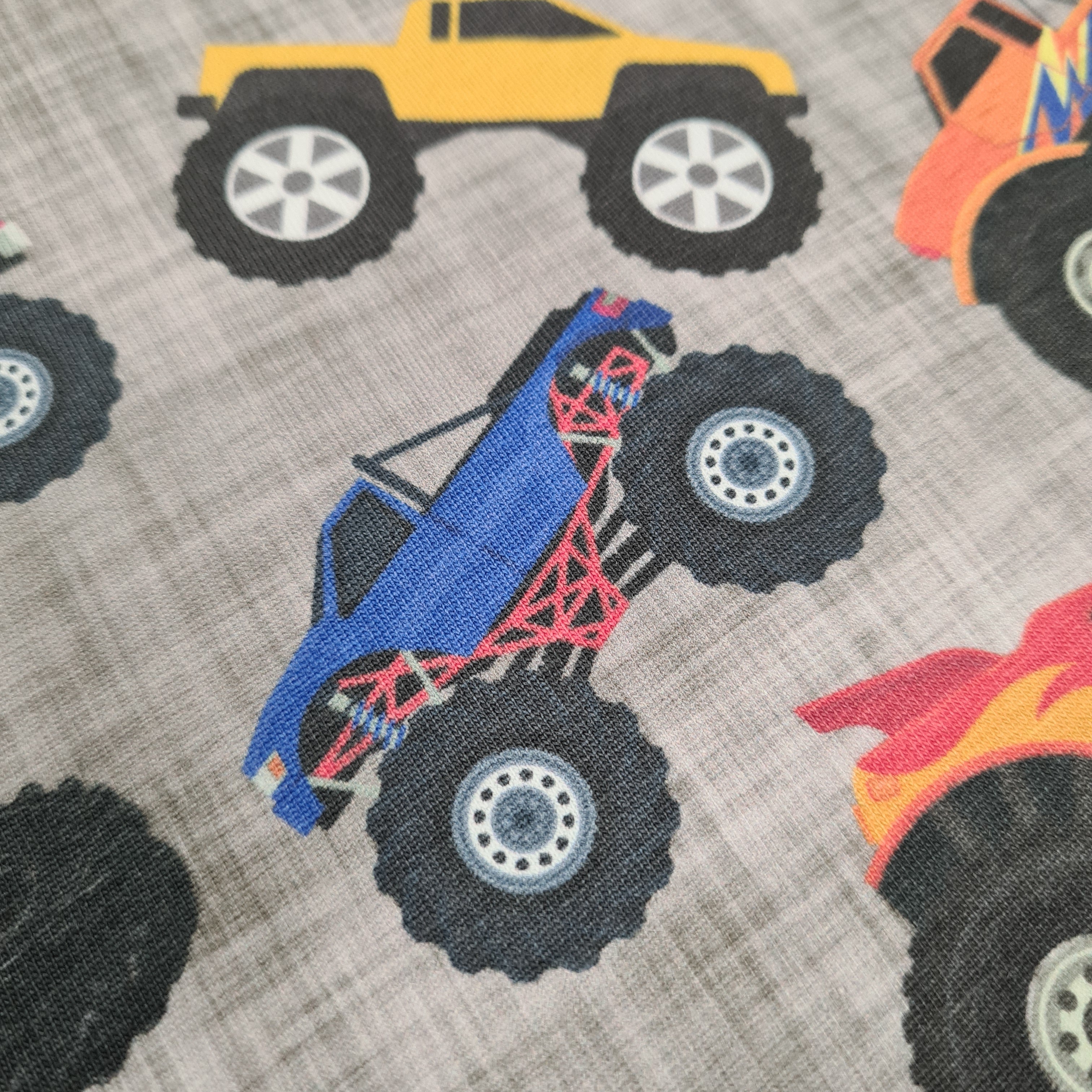 Monster Trucks Fabric