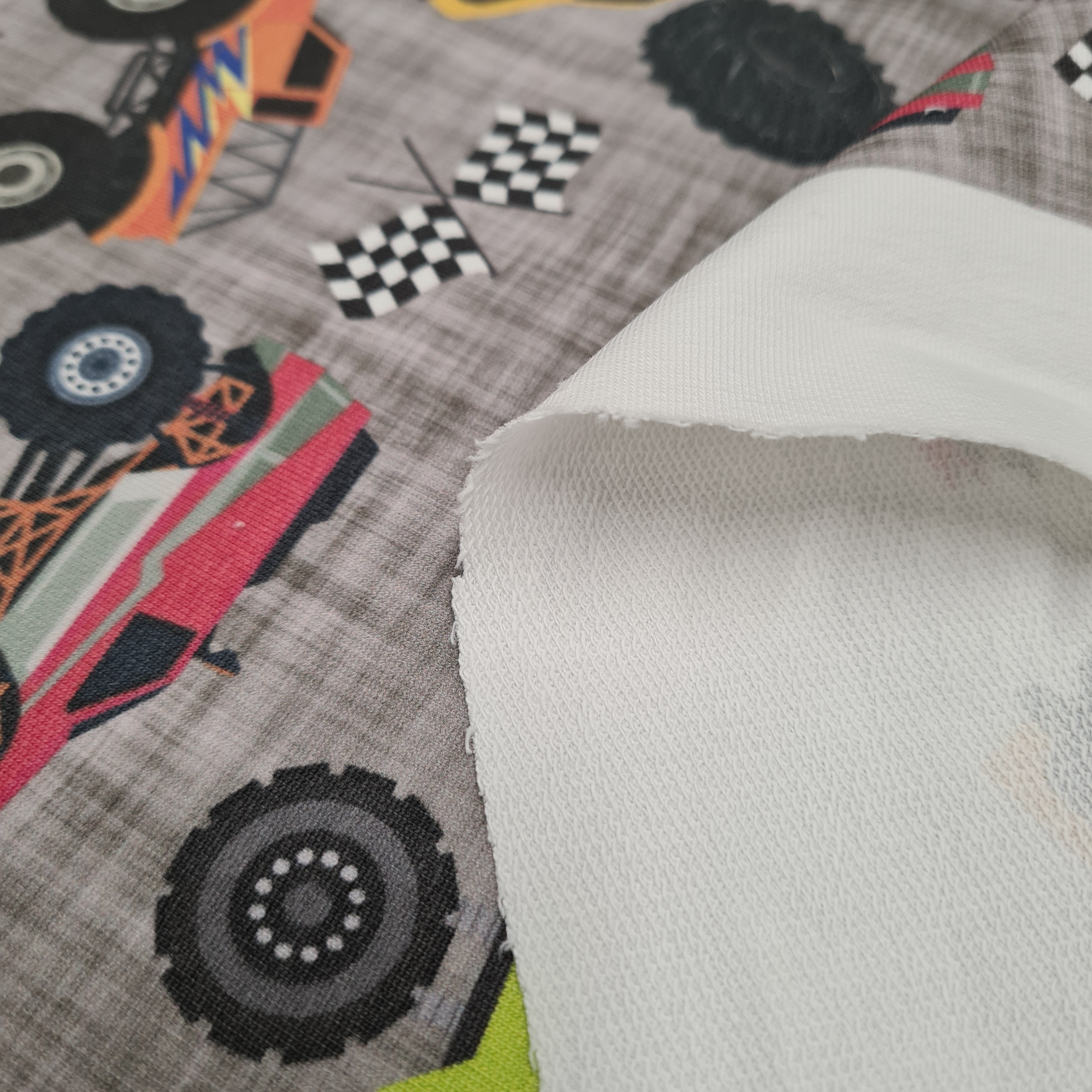 Monster Trucks Fabric