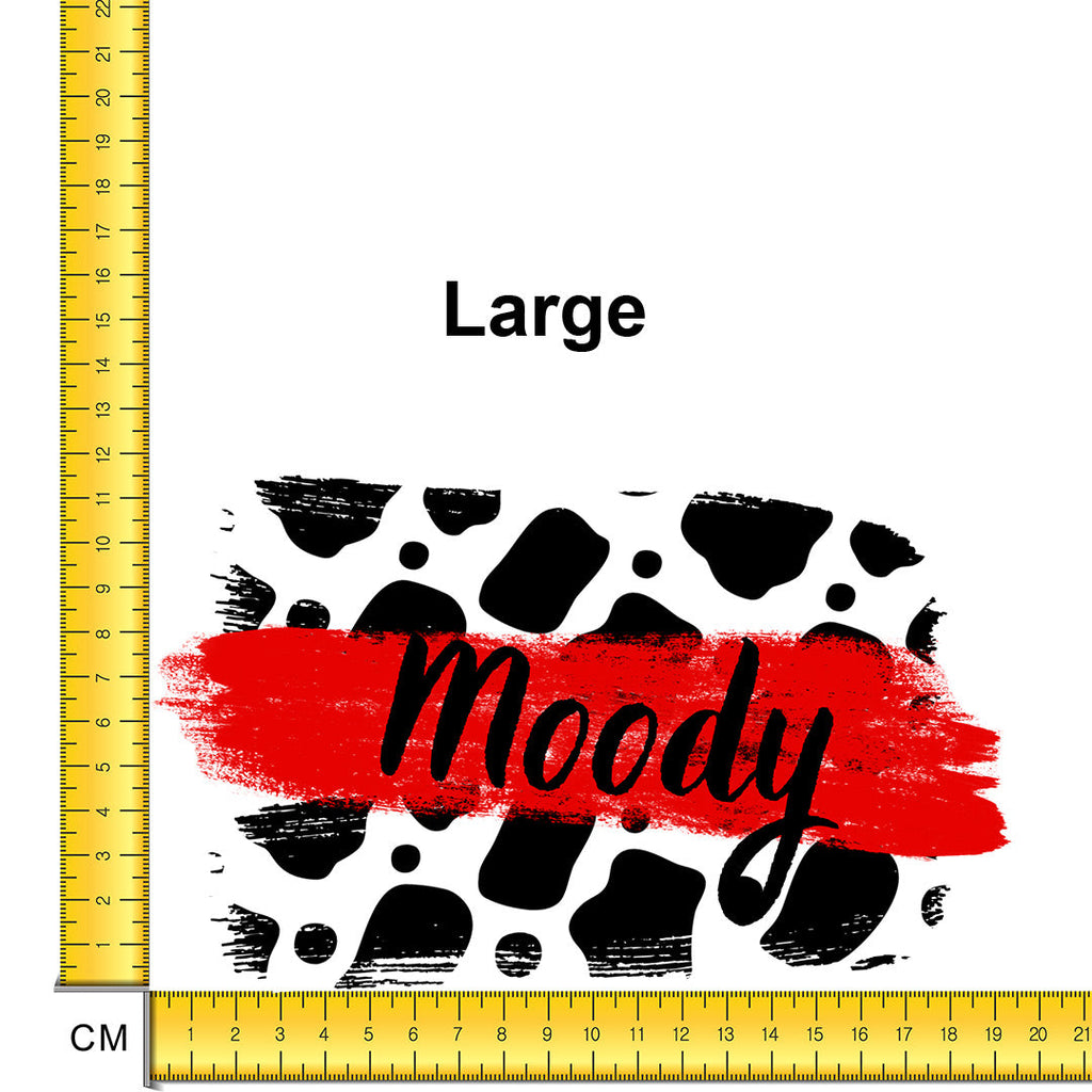 Moody Iron on fabric heat transfer DTF-33