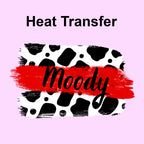 Moody Iron on fabric heat transfer DTF-33