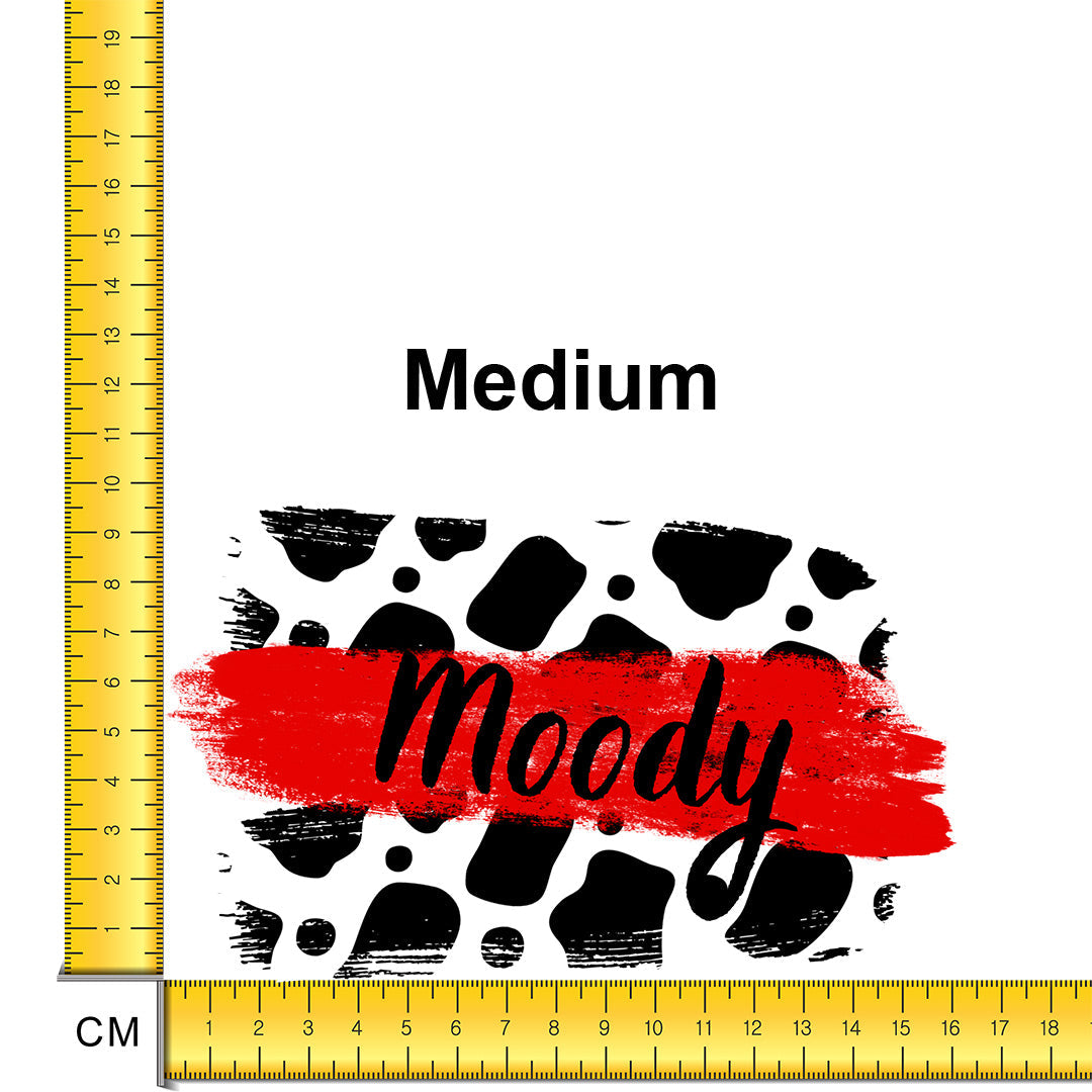 Moody Iron on fabric heat transfer DTF-33