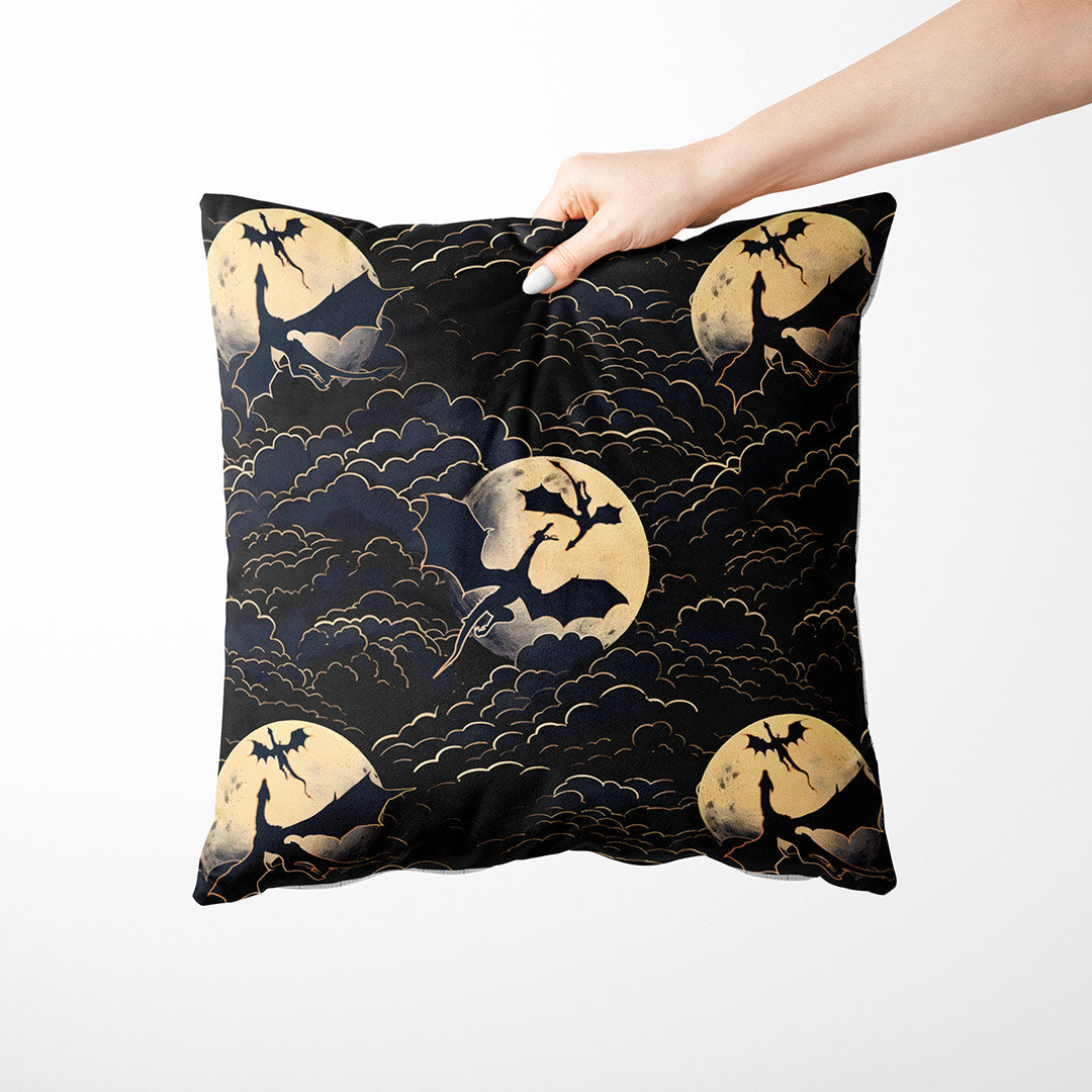 Moonlight Dragons Fabric