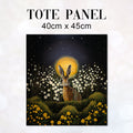 TOTE Moonlight Hare Fabric Bag Panel