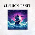 CUSHION Fabric Panel Moonlight Sailing