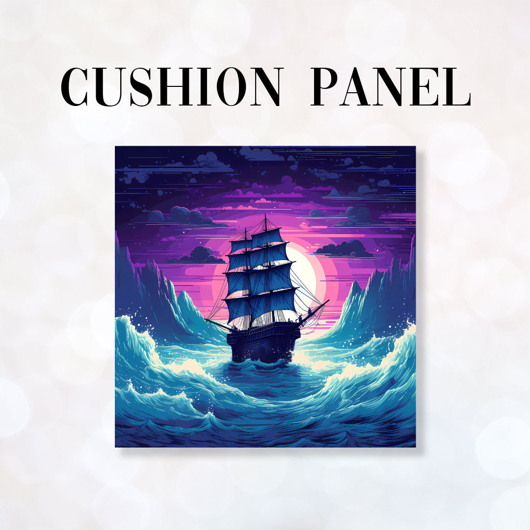 CUSHION Fabric Panel Moonlight Sailing
