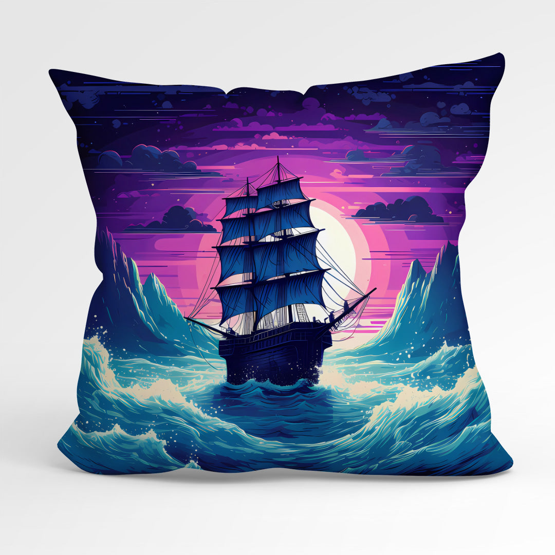 CUSHION Fabric Panel Moonlight Sailing