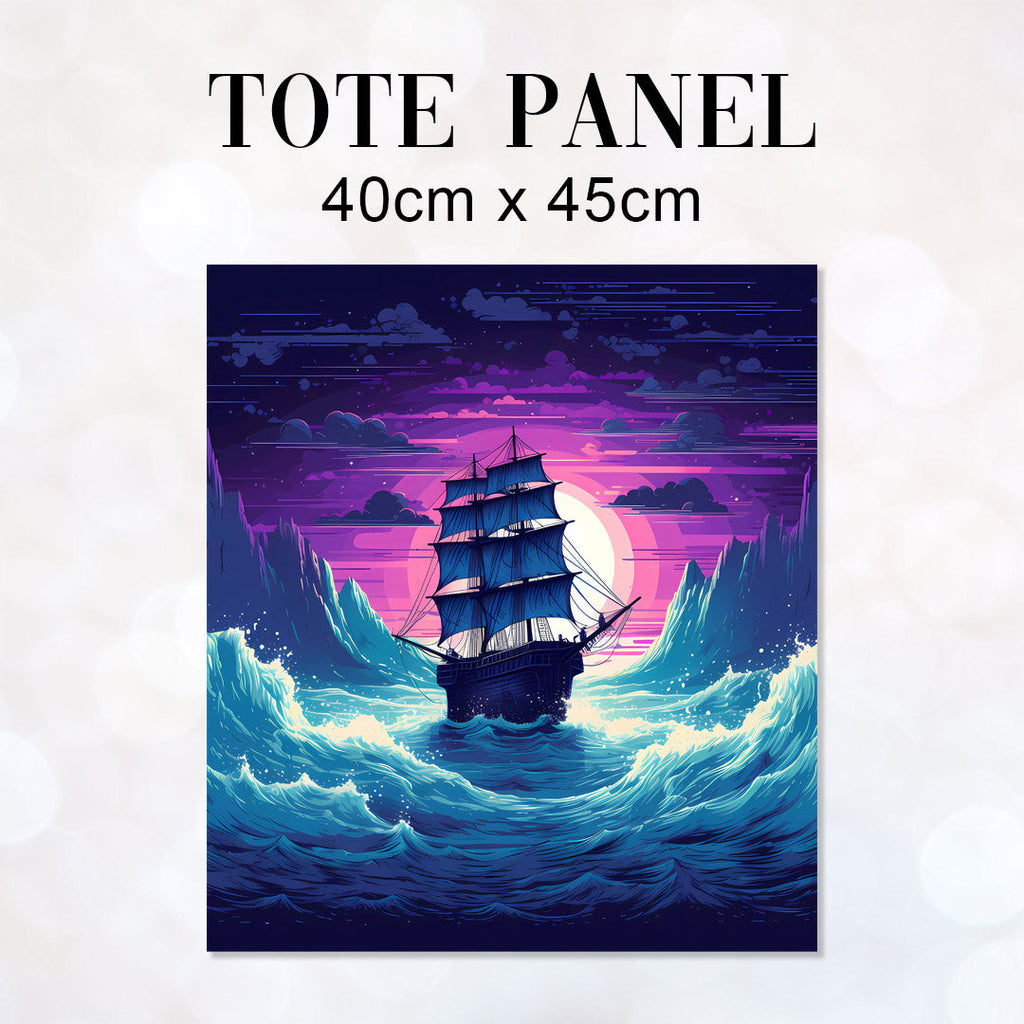 TOTE Moonlight Sailing Fabric Bag Panel