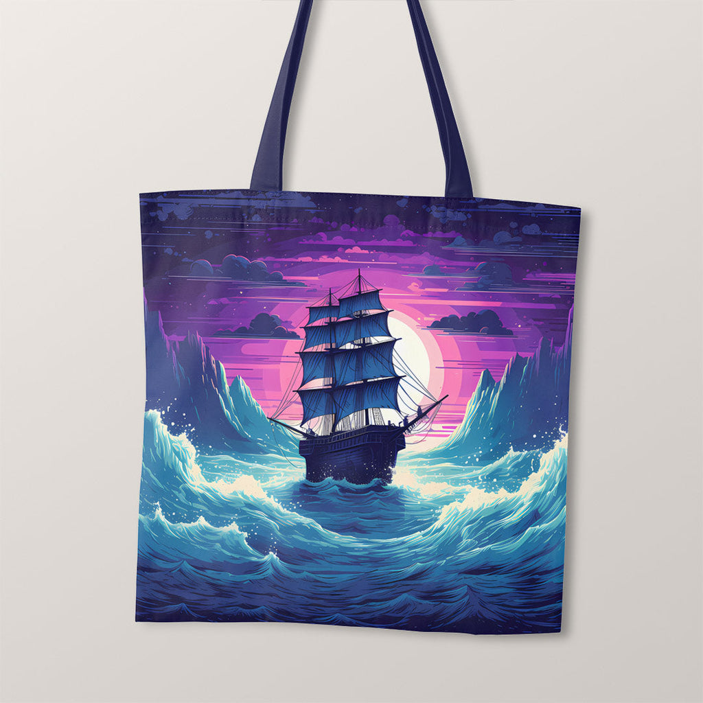 TOTE Moonlight Sailing Fabric Bag Panel