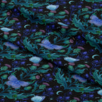 Moonlight Thistle Dark Fabric