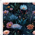 Moonlit Wildflowers Fabric